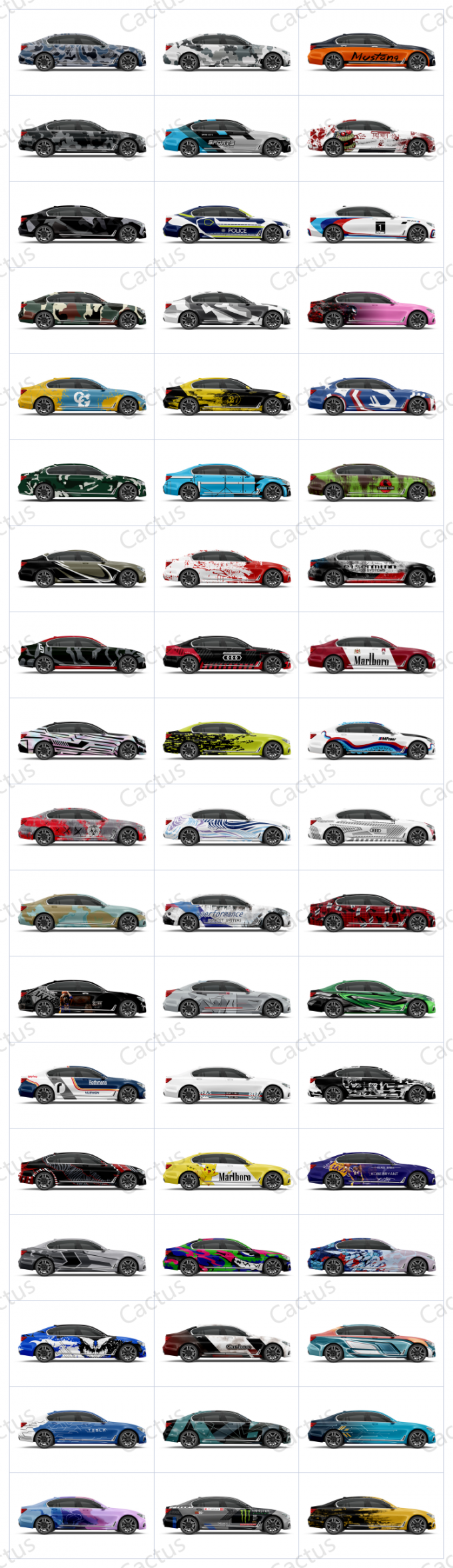 0.05mm Printable Car Wrap Vinyl Film Car Wrapping Material