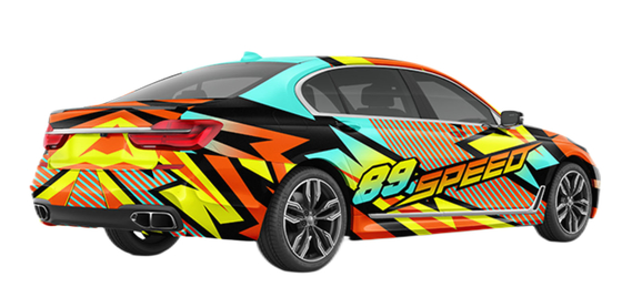 89 Speed 160g Custom Car Wrap Film Removable Glue Gloss Vinyl