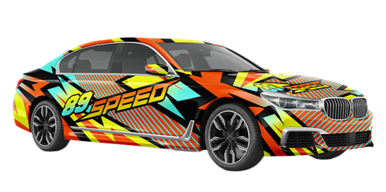 89 Speed 160g Custom Car Wrap Film Removable Glue Gloss Vinyl