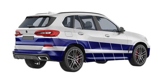 80 Micron Custom Car Wrap Film Intermittent Square Bar Double PE Coated Removable Glue Glossy Matte Vinyl
