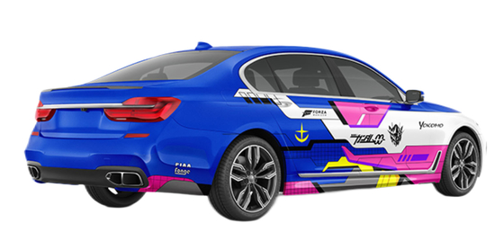 Pink Mecha 160g Double PE Coated Vinyl Custom Car Wrap Film Roll Substitute To MPI 1105