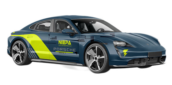 Yellow Stripe PE Coated Digitally Automotive Vinyl Wrap Rolls Substitute To MPI 1105