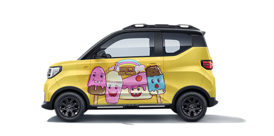 IceCream II Printable Car Vinyl Wrap Monomeric 160g Double PE Coated Liner GMT
