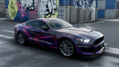 Purple Cosmic Custom Car Wrap Vinyl Polymeric Digital Printing Car Film