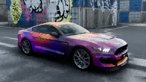Sunset Flow Custom Car Wrap Vinyl Polymeric PVC Car Wrapping Film