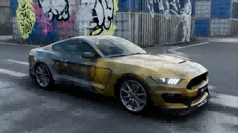 Cyber Punk 77 Vinyl Sticker Roll , Polymeric Customized Printing Textured Vinyl Wrap
