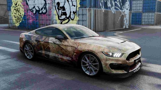 Ancient Sparta Full Vehicle Wrap , Retro Design Vehicle Wrap Rolls