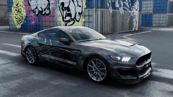 Matte Black River Custom Car Wrap Vinyl Roll Polymeric Material