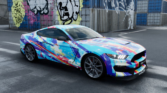 Sky Rider Matte Car Vinyl Wrap Printed Car Film Polymeric PVC Material