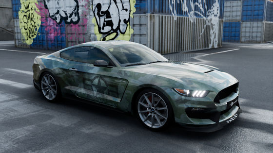 Forest Warfare Vinyl Wrap Material , ISO SGS Custom Car Wraps