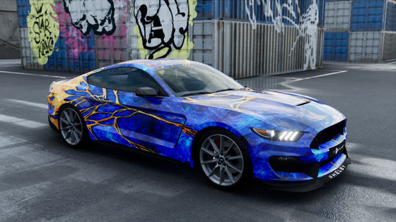 Gold Liquid Cast Vinyl Car Wrap Matte Surface 80micron 50micron Thickness