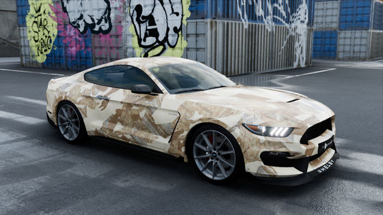 Oak Wood 160g 60'' Matte Car Vinyl Wrap Digital Print Bubble Free