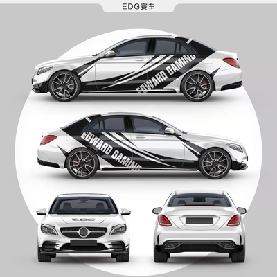 EDG Race Car Polymeric PVC Car Wrap Vinyl Roll Removable Bubble Free