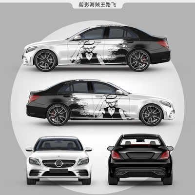 Luffy poster Car Wrap Vinyl Film Air Bubble Free PVC Vinyl Free Design