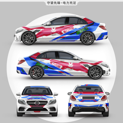 Overwatch Poster Car Wrap Vinyl Film Custom Car Film Polymeric PVC