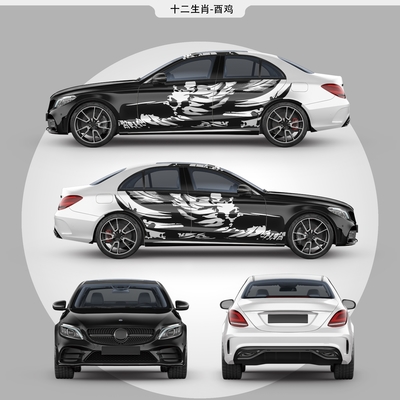 The Chinese Zodiac- Rooster Car Body Sticker Wrap Film 1.52*20m Size 160g Weight