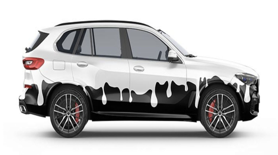 Cow Digital Print Car Wrap Vinyl New Design Bubble Free