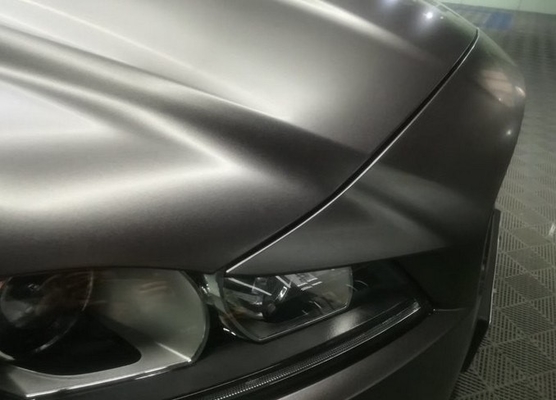 Matte Silver Color Changing Car Vinyl Wrap Roll 80 Micron Thickness