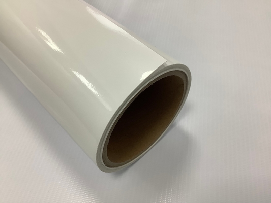GMT Printable Vinyl 85micron Polymeric Plastic Wrap Lines and dots in white and pink Pattern Substitute to MPI 1105