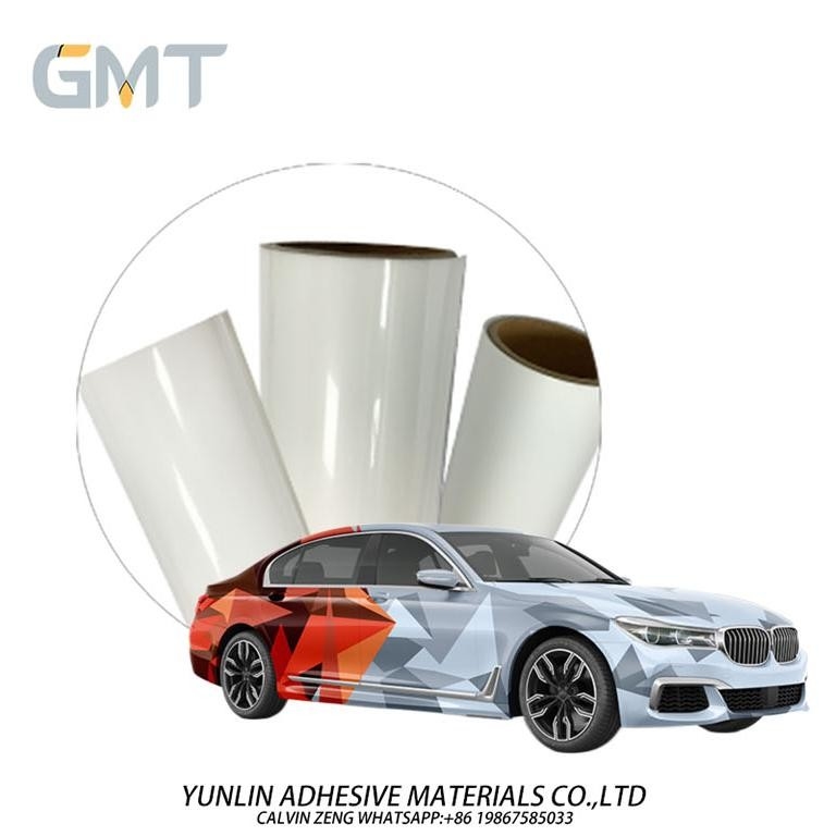 UV Resistant Waterproof Vinyl Car Wrap Roll Vinyl Monomeric 160g Double PE Coated