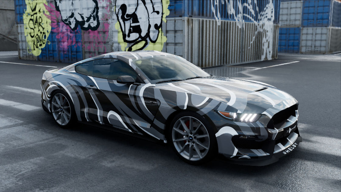 Grey Goccia Vehicle Wrap Material , 80mic Cool Car Body Protection Film