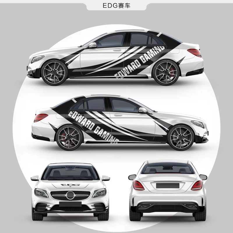 EDG Race Car Polymeric PVC Car Wrap Vinyl Roll Removable Bubble Free