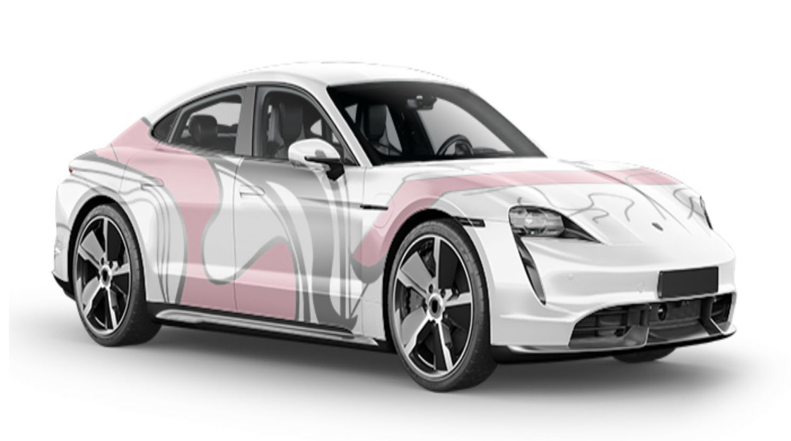 Pink Lines Monomeric Automotive Vinyl Wrap Rolls ISO SGS Approval