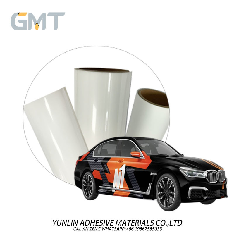 GMT Printable Vinyl Block Racer in orange and black Polymeric PVC Digital Car Wrap 1.52*19m Size Substitute to MPI 1105