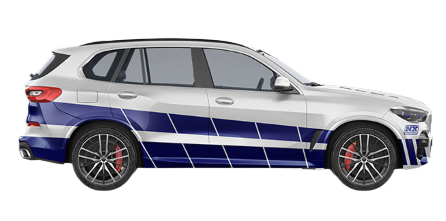 80 Micron Custom Car Wrap Film Intermittent Square Bar Double PE Coated Removable Glue Glossy Matte Vinyl
