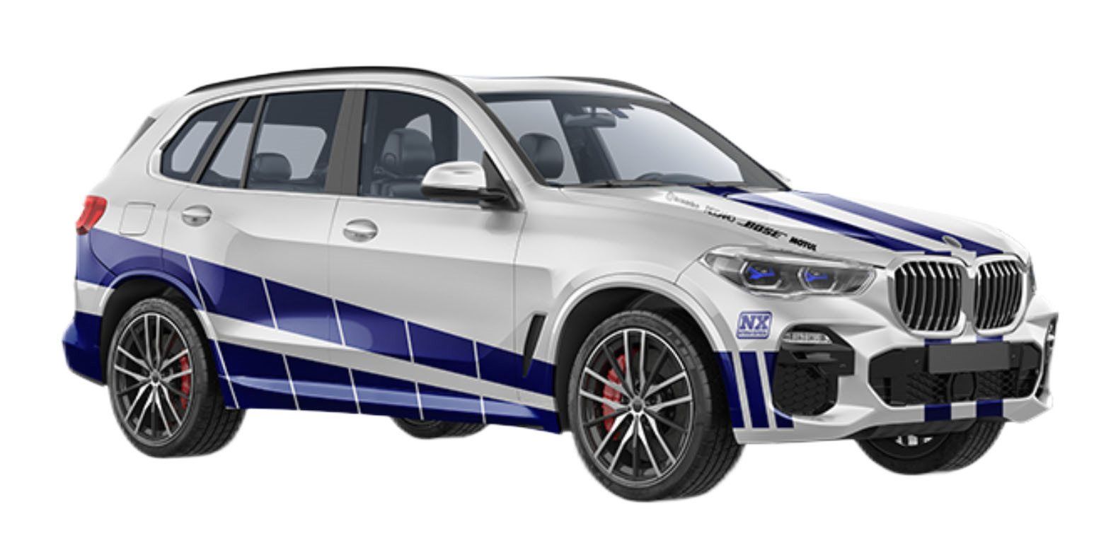 80 Micron Custom Car Wrap Film Intermittent Square Bar Double PE Coated Removable Glue Glossy Matte Vinyl