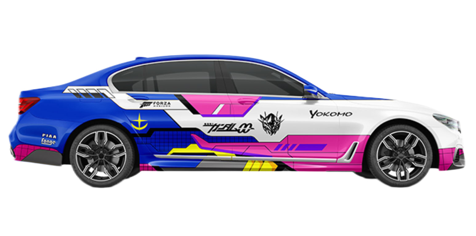 Pink Mecha 160g Double PE Coated Vinyl Custom Car Wrap Film Roll Substitute To MPI 1105