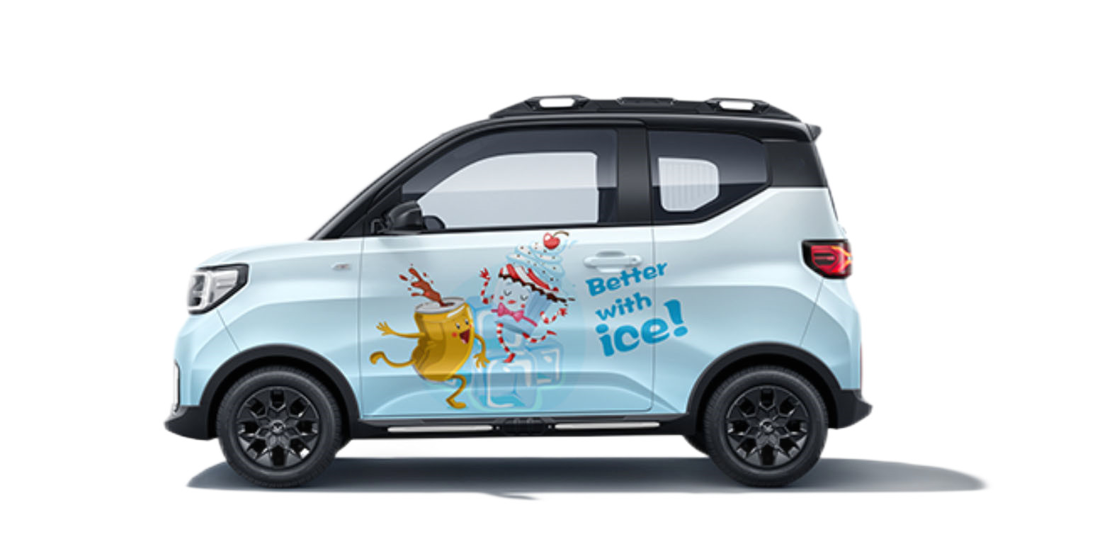 160g GMT Digital Printable Custom Car Wrap Vinyl For Wuling Mini Auto