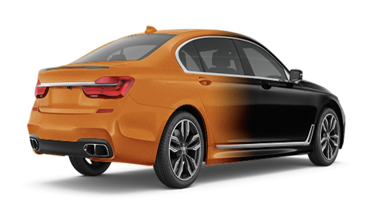 GMT Printable Vinyl Gredient in orange and black Digital Print Car WrapPolymeric Substitute to MPI 1105