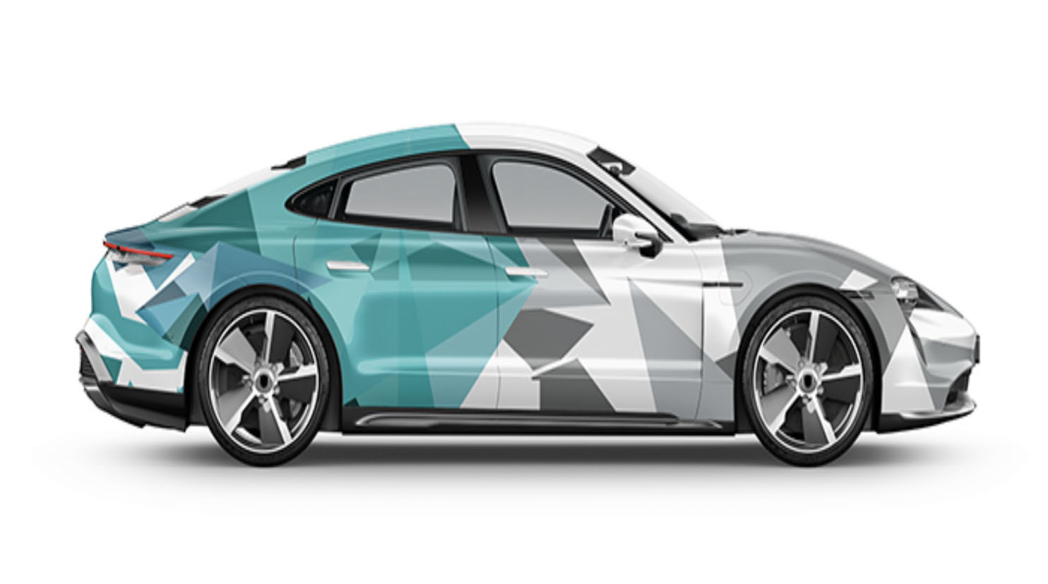 Printable Vinyl Multi-color Polygon Colorful Autumn Pattern Print Car Wrap Monomeric Material Substitute to MPI 1105