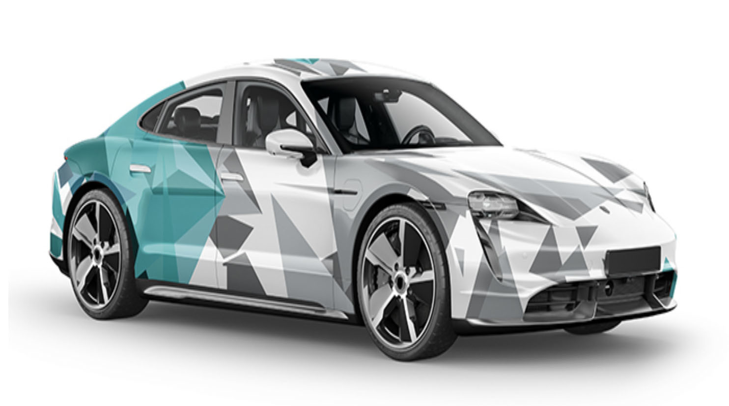 Printable Vinyl Multi-color Polygon Colorful Autumn Pattern Print Car Wrap Monomeric Material Substitute to MPI 1105