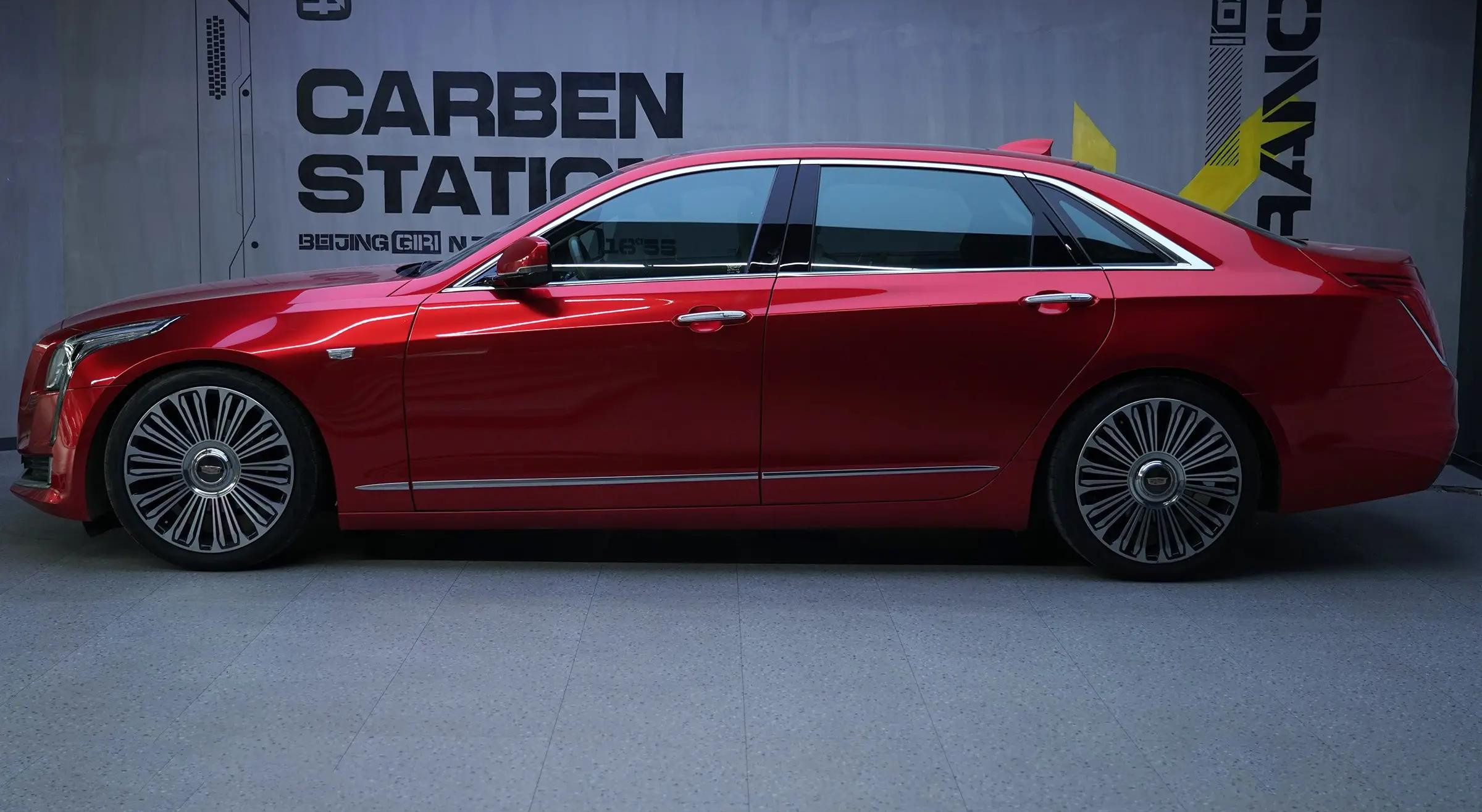 Glossy Red color-changing Vinyl Car Wrap