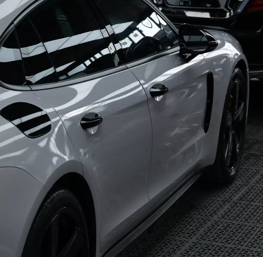 Glossy Pearl Grey Automotive Film Wrap for any Car Model