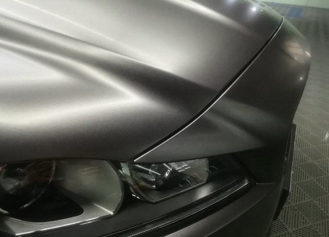 Matte Silver Color Changing Car Vinyl Wrap Roll 80 Micron Thickness