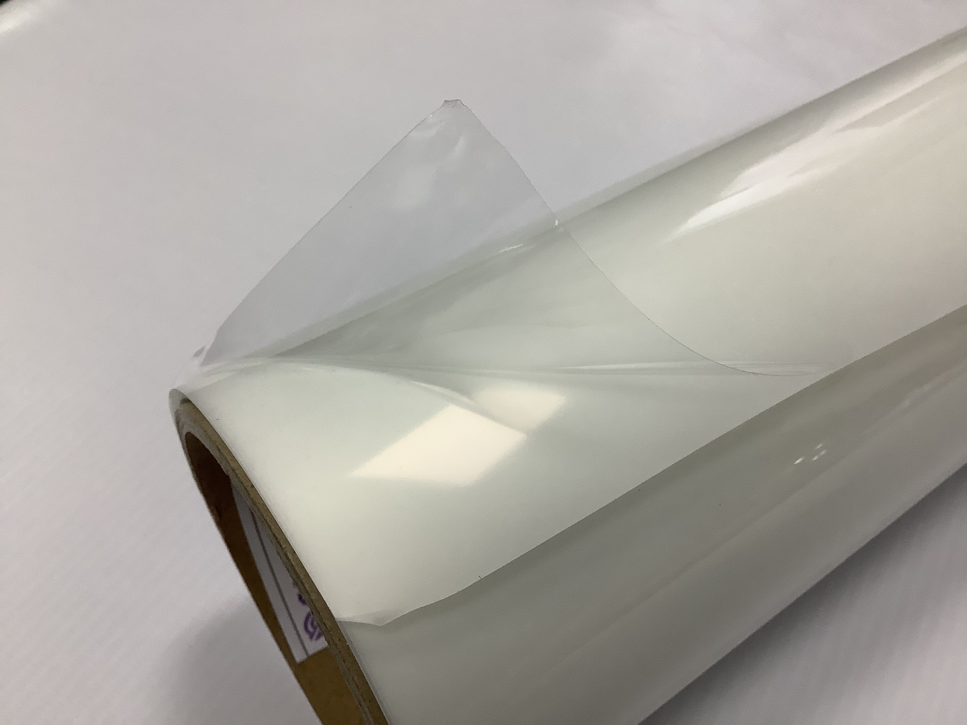 Glossy High Transparent Lamination Film Roll 1.52*58m Without PE Layer PVC Film Protection